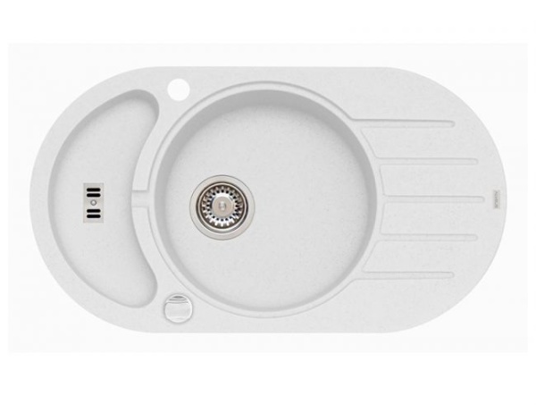 картинка Мойка ALVEUS NIAGARA 40 GRANITAL CARBON-G91 780x435x160;1x с сифоном 1105297, от магазина SEFI