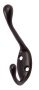 картинка Крючок меб. двухрожковый мет. VIOL черный AKS от магазина SEFI