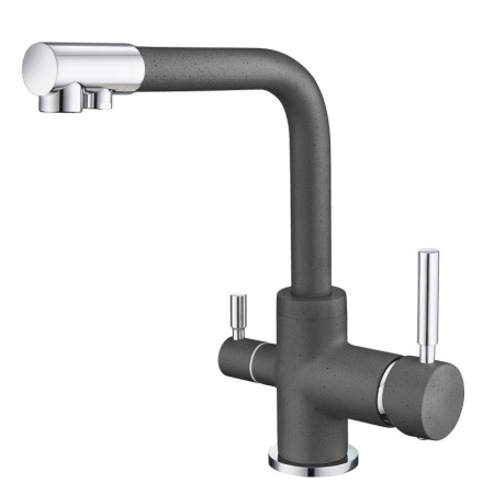 картинка Смеситель для кухни с подключением к фильтру, EMAR ЕС-3003, цвет Антрацит от магазина SEFI