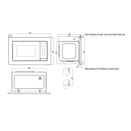 картинка Встраиваемая микроволновая печь HAIER HMX-BTG207B от магазина SEFI