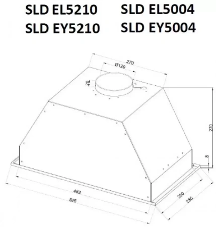 картинка Встраиваемая вытяжка Schaub Lorenz SLD EY5210 от магазина SEFI