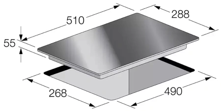 картинка Индукционная варочная панель Fulgor Milano CH 302 ID TC BK от магазина SEFI