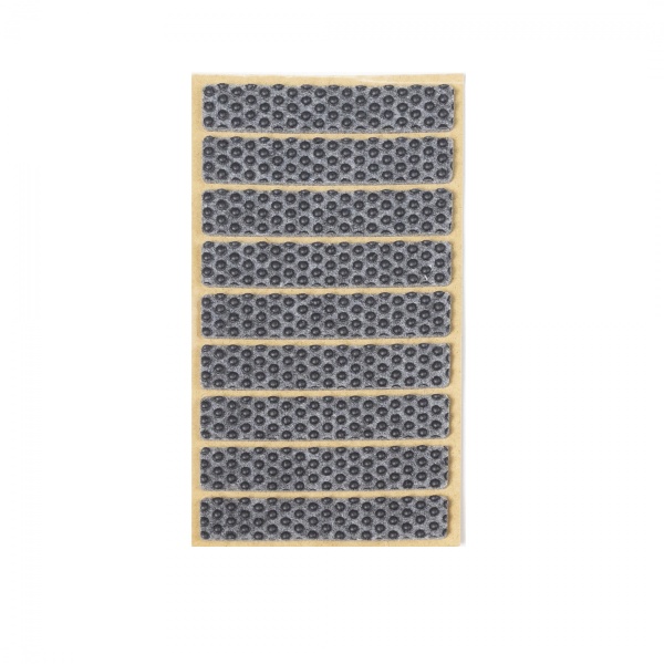 картинка Подкладка самоприлипающая фетровая прорезиненная 15 х 80мм (1упак.=9шт), серая, Folmag от магазина SEFI