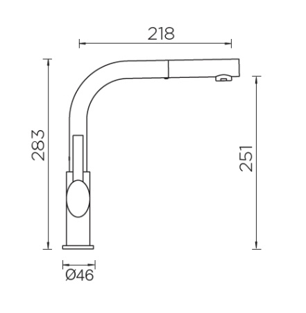 картинка Кухонный смеситель SCHOCK NIMBUS-D пуро от магазина SEFI