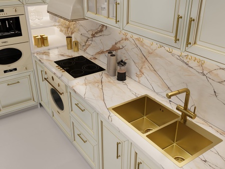 картинка Мойка EMAR 210, покрытие PVD, цвет Золото от магазина SEFI