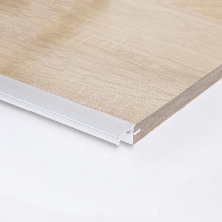 картинка Профиль алюминиевый врезной/торцевой CAPELLA-3216W, с экраном, цвет белый, 2м (для 16 ДСП), AKS магазин SEFI являющийся официальным дистрибьютором в России  картинка Профиль алюминиевый врезной/торцевой CAPELLA-3216W, с экраном, цвет белый, 2м (для 16 ДСП), AKS от магазина SEFI