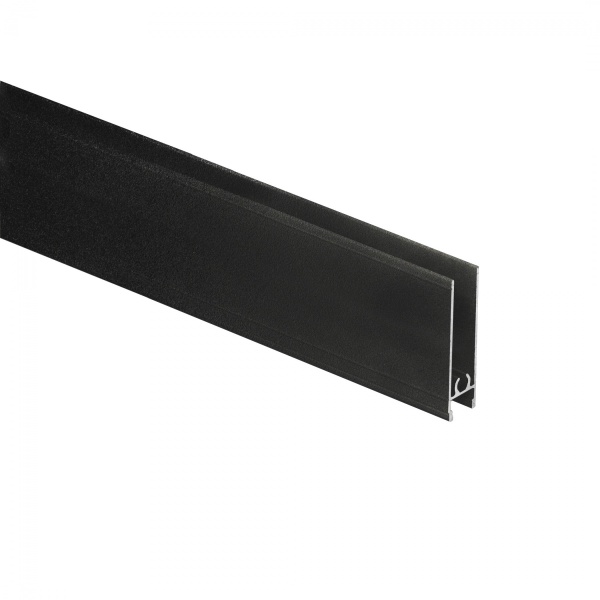картинка Профиль алюминиевый SENATOR черный муар горизонт нижн. L-6000 мм АЛЮТЕХ от магазина SEFI