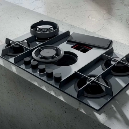 картинка Газовая варочная панель с вытяжкой ELICA NIKOLATESLA FLAME BL/F/88 от магазина SEFI