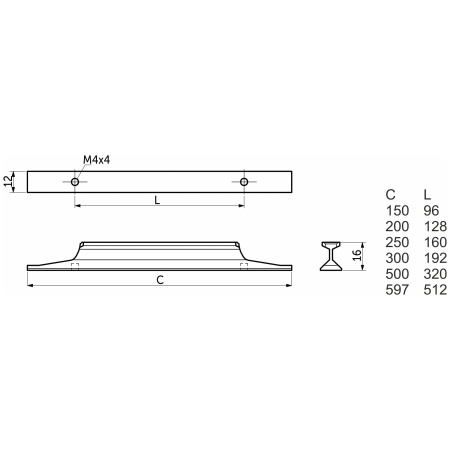 картинка Ручка меб. STELLS-192, матовый черный, AKS от магазина SEFI