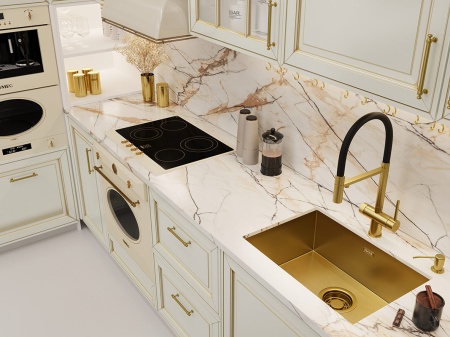 картинка Мойка EMAR 123, покрытие PVD, цвет Золото от магазина SEFI