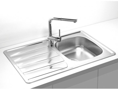 картинка Мойка ZOOM 20 NAT-90 790X500 в комплекте с сифоном 1130550, от магазина SEFI