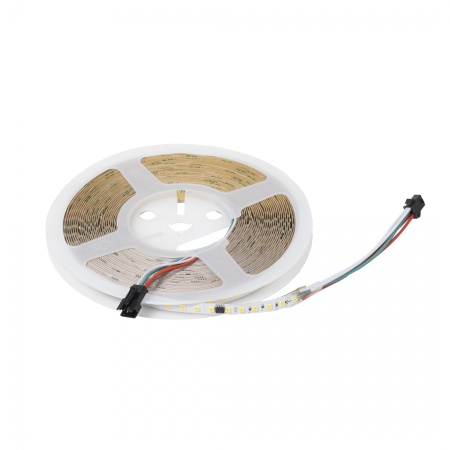 картинка Лента светодиодная SPI ("Бегущий огонь") - 12W/m, 24V, 8мм, 2835, 126 д/м, IP20, теплый белый (3000K) - 10м, AKS от магазина SEFI