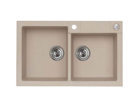 картинка Мойка ALVEUS ROCK 90 GRANITAL CARBON-G91  780x480x180;2x с сифоном 1105299, от магазина SEFI