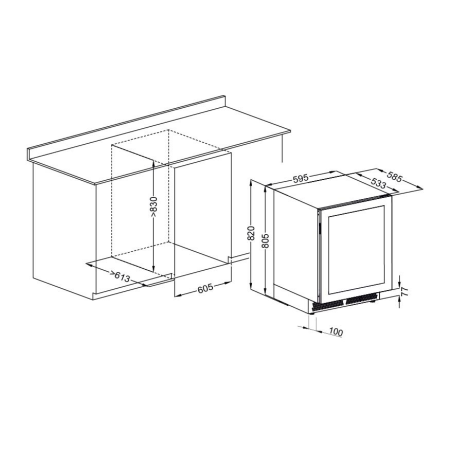 картинка Винный шкаф Meyvel MV46PRO-KBT2 от магазина SEFI