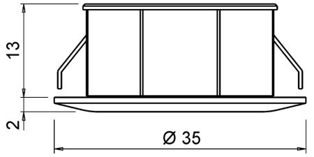 картинка Комплект: Три светодиодных светильника Pixel Set3, комплект 3х1,2Вт, 24В, свет холодный, тр-р, кабель хром, d35х15мм от магазина SEFI