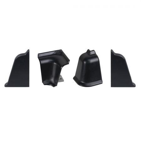 картинка Комплект ПВХ аксессуаров к плинтусу LB38 черный РФ от магазина SEFI