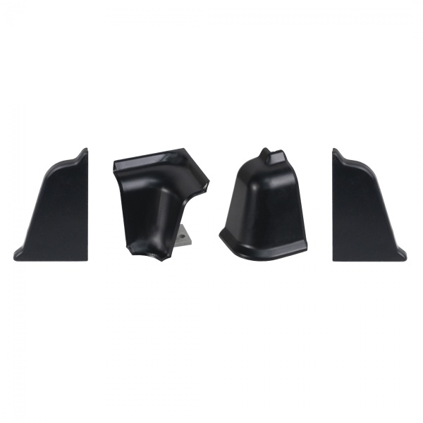 картинка Комплект ПВХ аксессуаров к плинтусу LB38 черный РФ от магазина SEFI