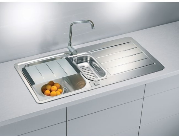 картинка Мойка ALVEUS LINE MAXIM 10-SAT 980X500 1+1/2 с сифоном 1130555 , от магазина SEFI