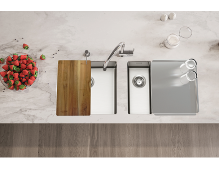 картинка Мойка Alveus NOX 40 BRS 490x440x200 в комплекте с интегрированным сифоном от магазина SEFI