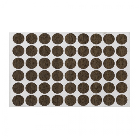 картинка Заглушка самоприлипающая к конфирматам орех темный (22) AKS (лист-54шт.) от магазина SEFI