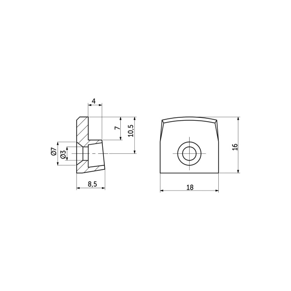 картинка Стеклозажим пластик. белый (1уп.=10шт) AKS от магазина SEFI