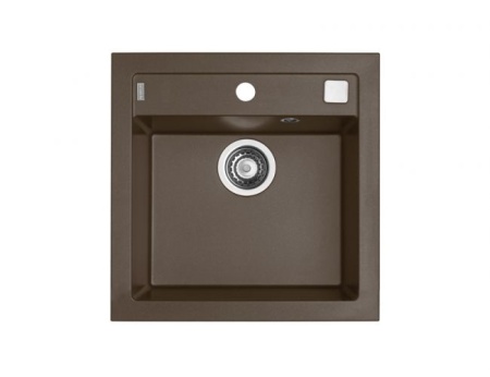 картинка Мойка ALVEUS FORMIC 20 GRANITAL+ CHOCOLATE-G03M 520x510x200;1x с сифоном 1127749, от магазина SEFI