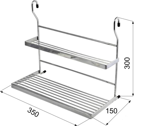 картинка Корзина на трубу d16 для приправ CWJ203В хром AKS от магазина SEFI
