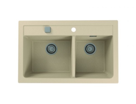 картинка Мойка ALVEUS GRANITAL ATROX 50 BEIGE - G55 в комплекте с сифоном 1132822, от магазина SEFI