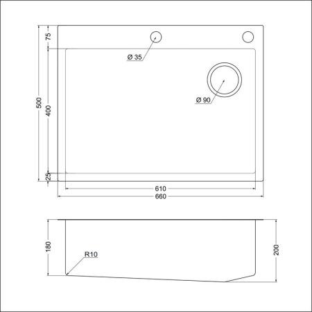 картинка Мойка Emar EMB-660(TOP) PVD Black от магазина SEFI