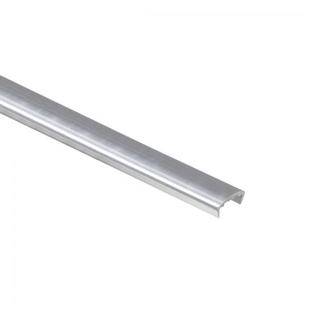 картинка Профиль кромочный ПВХ C-18 алюминий (C23) структурный POLKEMIC (2,6м) от магазина SEFI