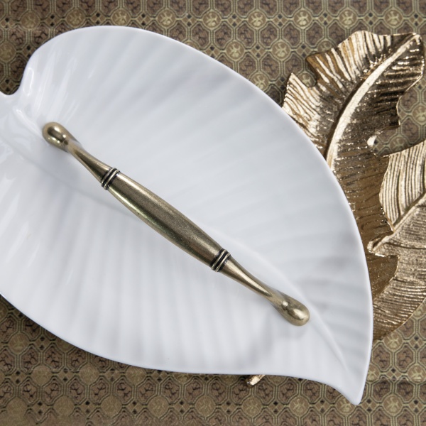 картинка Ручка меб. скоба мет. AVRORA 128 античная латунь, AKS от магазина SEFI