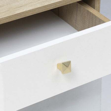 картинка Ручка меб. кнопка мет. MARGARITA брашированное золото, AKS от магазина SEFI