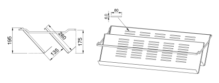 картинка Выдвижная обувница Matrix в корпус 600 мм. Размер:564-568x478x235, цвет - антрацит от магазина SEFI