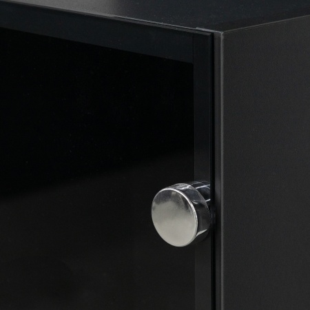 картинка Петля д/стекла внутренняя с пружиной h0 slide-on AKS (круглая заглушка хром) от магазина SEFI