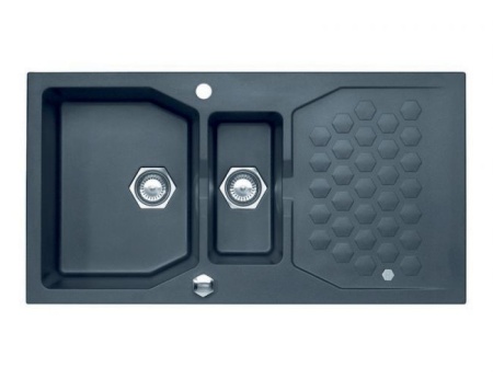 картинка Мойка Alveus SENSUAL 70 GRANITAL+ STEEL-G04M 980X5201+1/2 с сифоном 1104729, от магазина SEFI