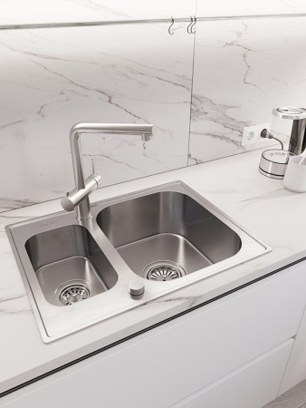 картинка Мойка Oulin 304, поверхность сатин от магазина SEFI