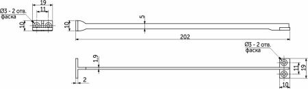 картинка Ограничитель угла открывания фасада гибкий белый PL от магазина SEFI