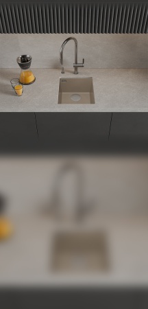 картинка Мойка Rivelato STRIA 4134 1-чаш 410*435 Какао 702 от магазина SEFI