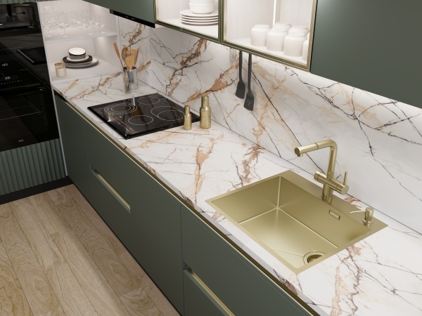 картинка Мойка EMB-560(TOP), цвет Золото PVD от магазина SEFI