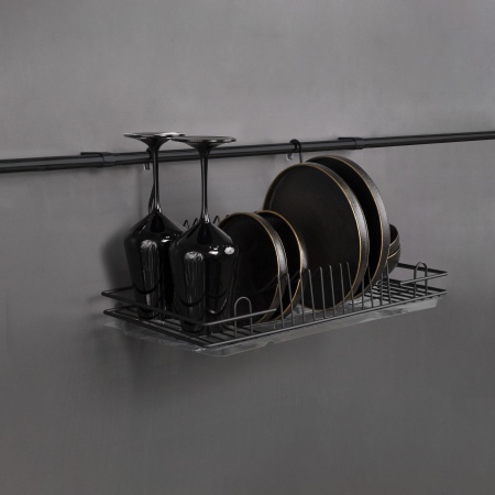 картинка Корзина на трубу d16 сушка CWJ128B черный AKS от магазина SEFI