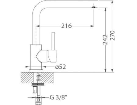 картинка Смеситель для мойки ALVEUS FLUID  MONARCH BRONZE new от магазина SEFI