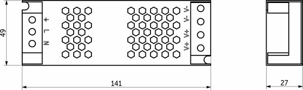 картинка Блок питания Indoor 60W/24V, серия 5, AKS от магазина SEFI
