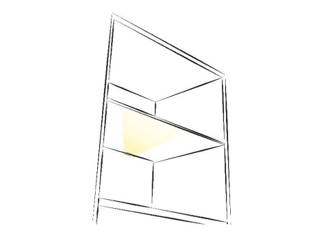 картинка Клипса светодиодная klips-p-01, 12VDC/0,25W, пластиковая, теплый белый, AKS от магазина SEFI