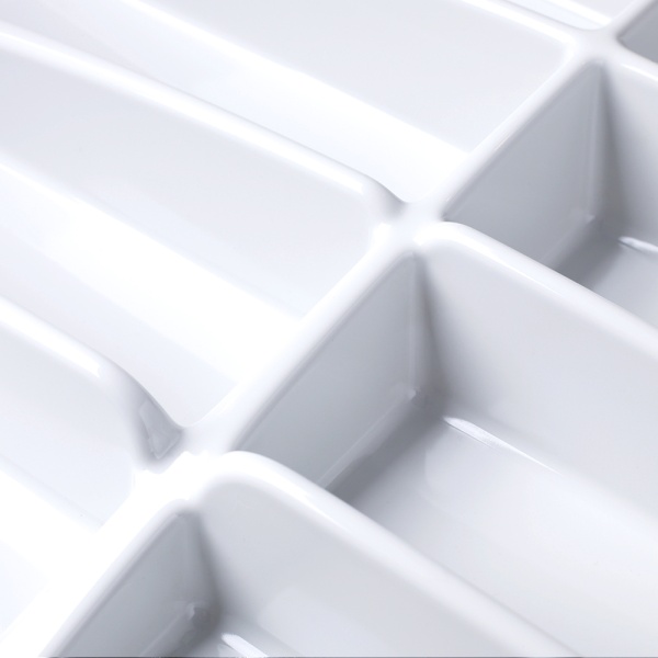 картинка Лоток для столовых приборов LINE, ширина фасада 450 мм для Blum Tandembox 500 мм, белый глянец от магазина SEFI