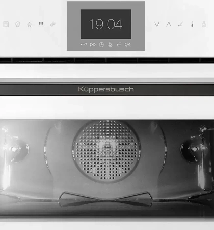 картинка Компактный духовой шкаф с паром Kuppersbusch CBD 6550.0 W2 Black Chrome от магазина SEFI