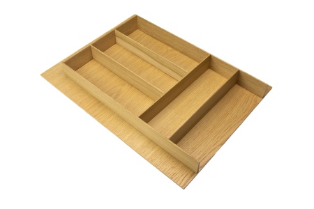 картинка Деревянный лоток WoodLine для столовых приборов в ящик Blum Tandembox на ширину фасада 900 мм, орех от магазина SEFI