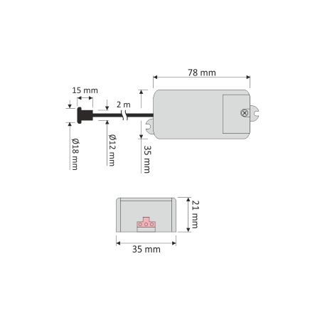 картинка Выключатель бесконтактный на движение (на взмах руки), врезной, 230V AC, 500W, HLT от магазина SEFI