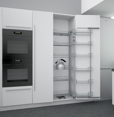 картинка Выдвижная система Duo-12 в высокий шкаф с Soft-close 410*470*1850/2200 от магазина SEFI