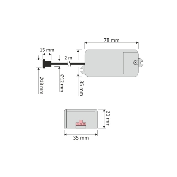 картинка Выключатель бесконтактный на движение (на взмах руки), врезной, 230V AC, 500W, HLT от магазина SEFI