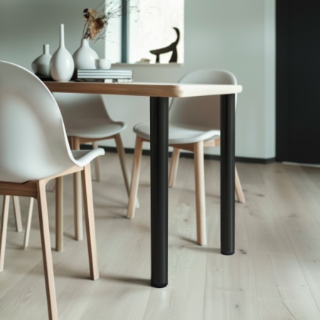 картинка Опора меб. круглая d60 h710, черный AKS от магазина SEFI